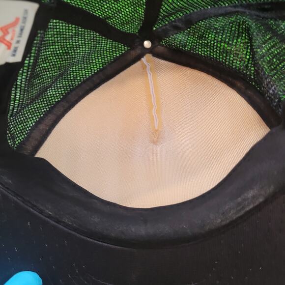 VTG 80s Farmer John Trucker Hat LA Dodgers Dodger Dog Promo Snapback - Picture 5 of 6